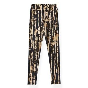 No Boundaries Faux Suede Linear Tie Dye Leggings Juniors Size S/M Small Medium
